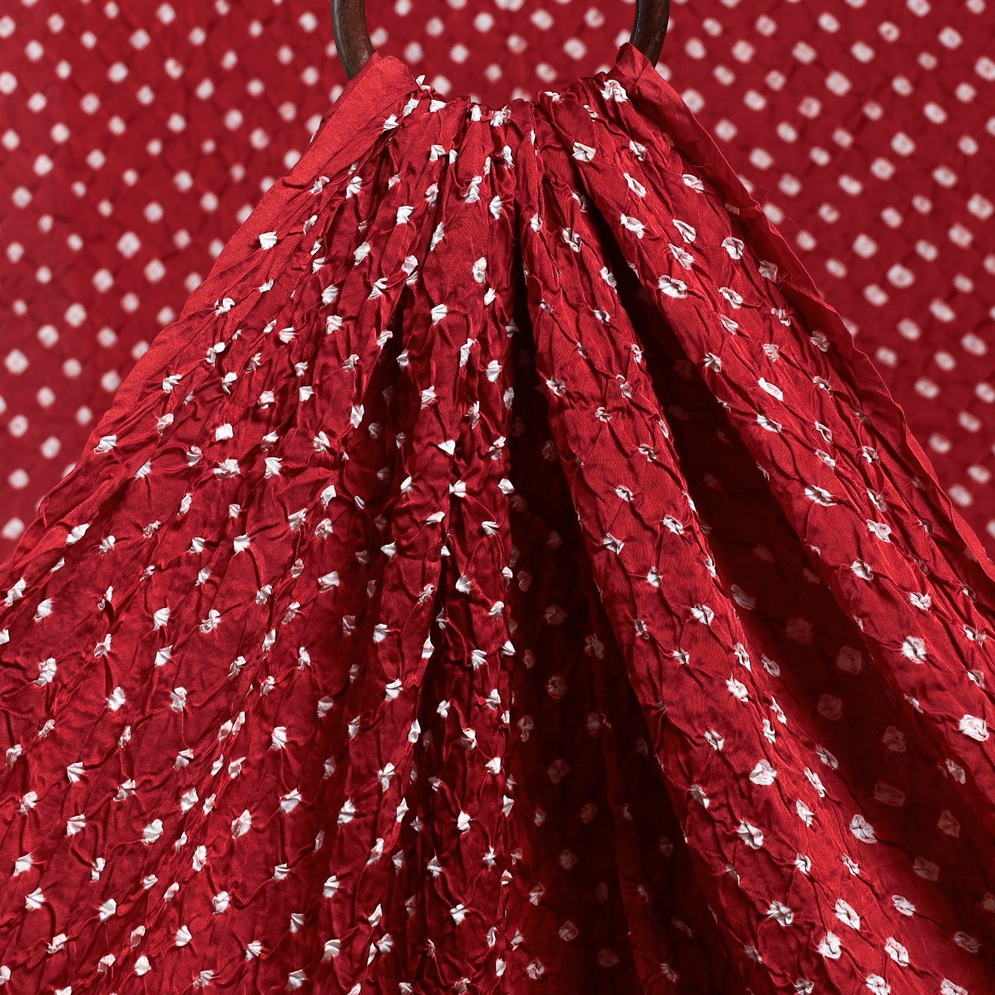 Kutch Bandhani Tie-Dye Modal Silk Fabric