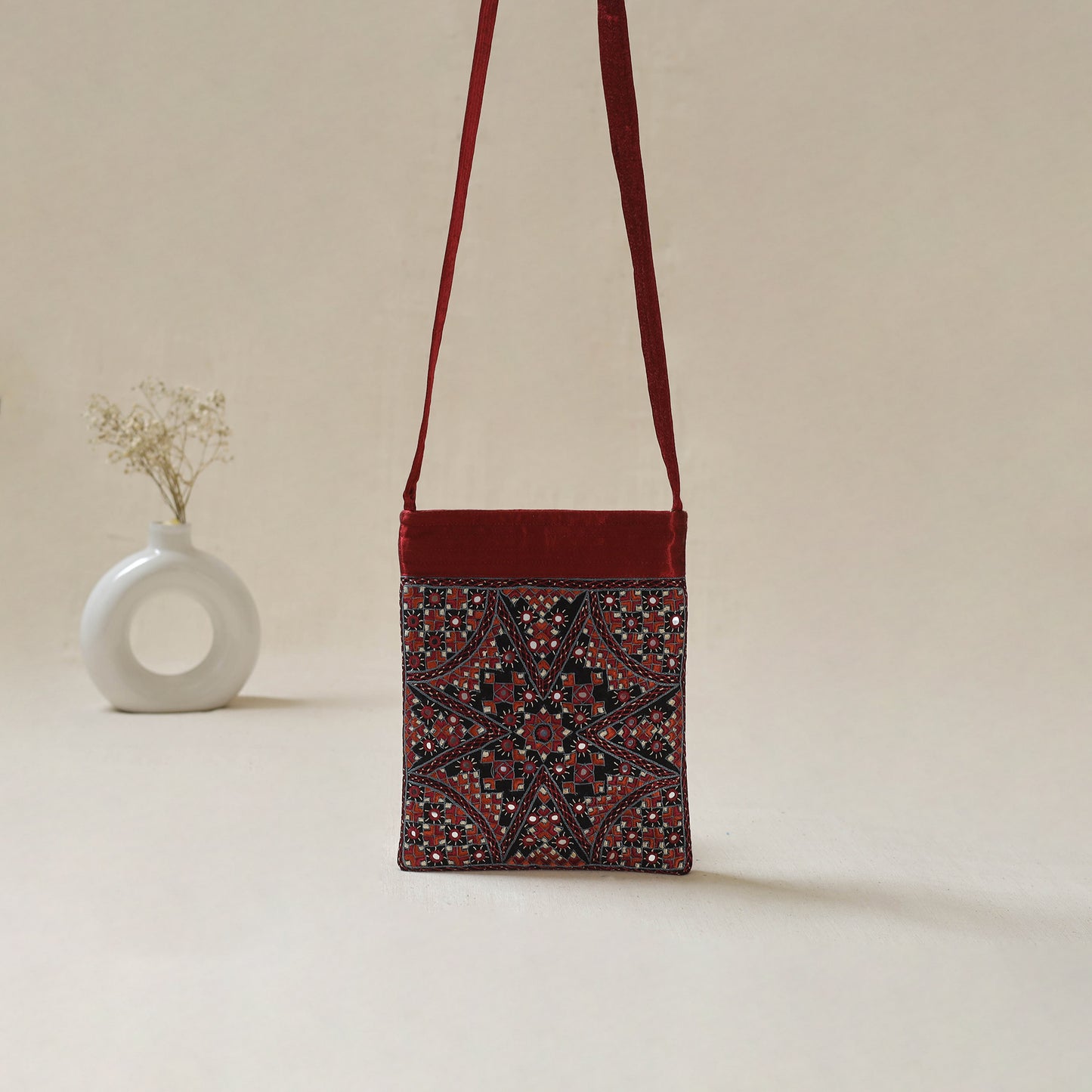 Kutch Neran Hand Embroidered Sling Bag 11