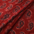 Ajrakh Hand Block Print Natural Dyed Cotton Hakoba Fabric 61