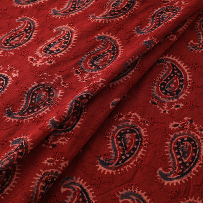 Ajrakh Hand Block Print Natural Dyed Cotton Hakoba Fabric 61