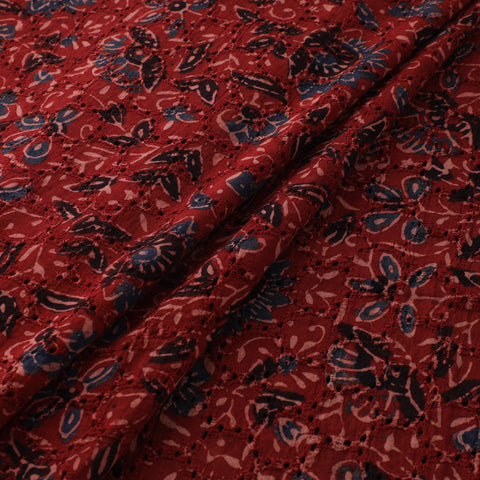 Ajrakh Hand Block Print Natural Dyed Cotton Hakoba Fabric 62