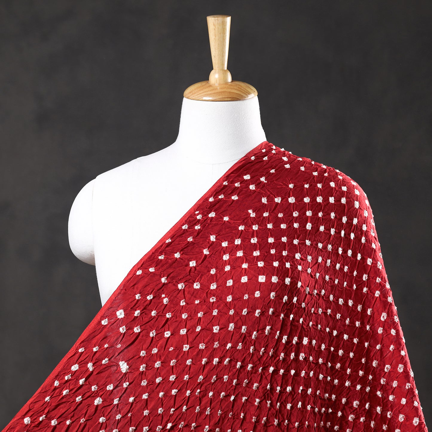 Kutch Bandhani Tie-Dye Modal Silk Fabric

