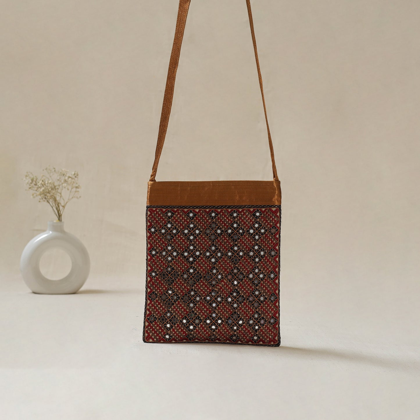 Kutch Neran Hand Embroidered Sling Bag 18