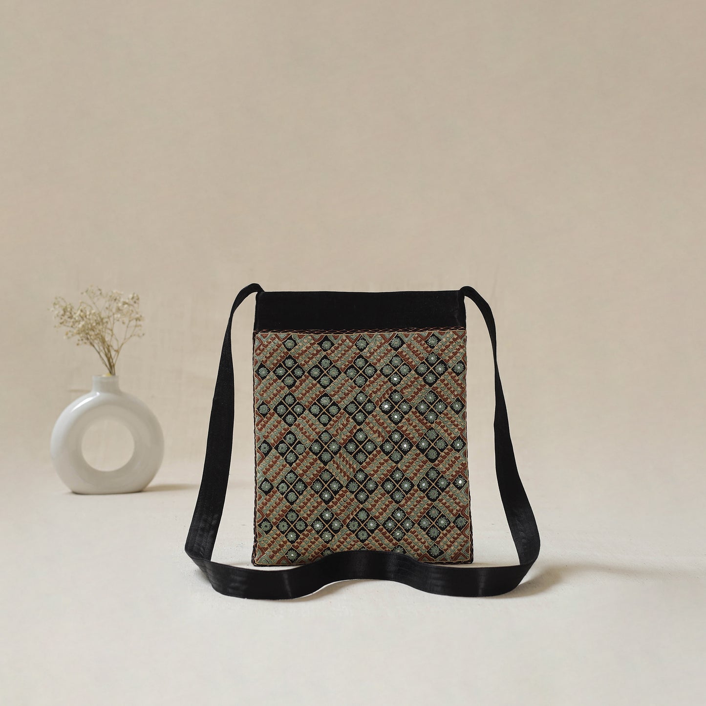 Kutch Neran Hand Embroidered Sling Bag 19