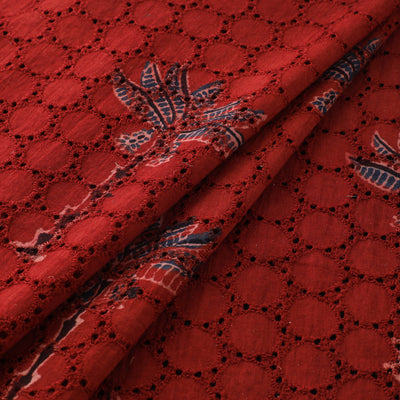Ajrakh Hand Block Print Natural Dyed Cotton Hakoba Fabric 67