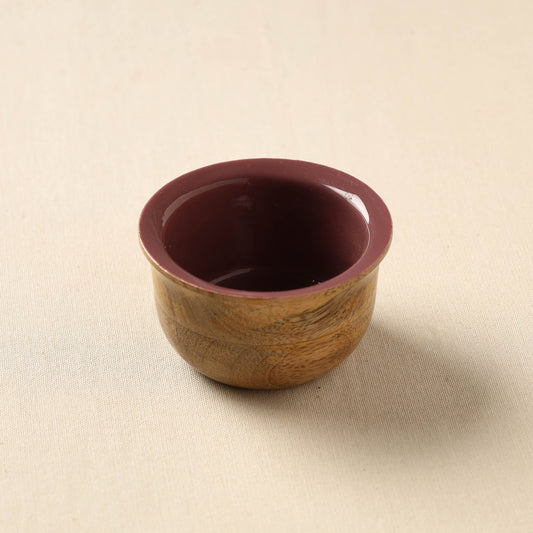 Handcrafted Mango Wooden Bowl (3 x 3 in)