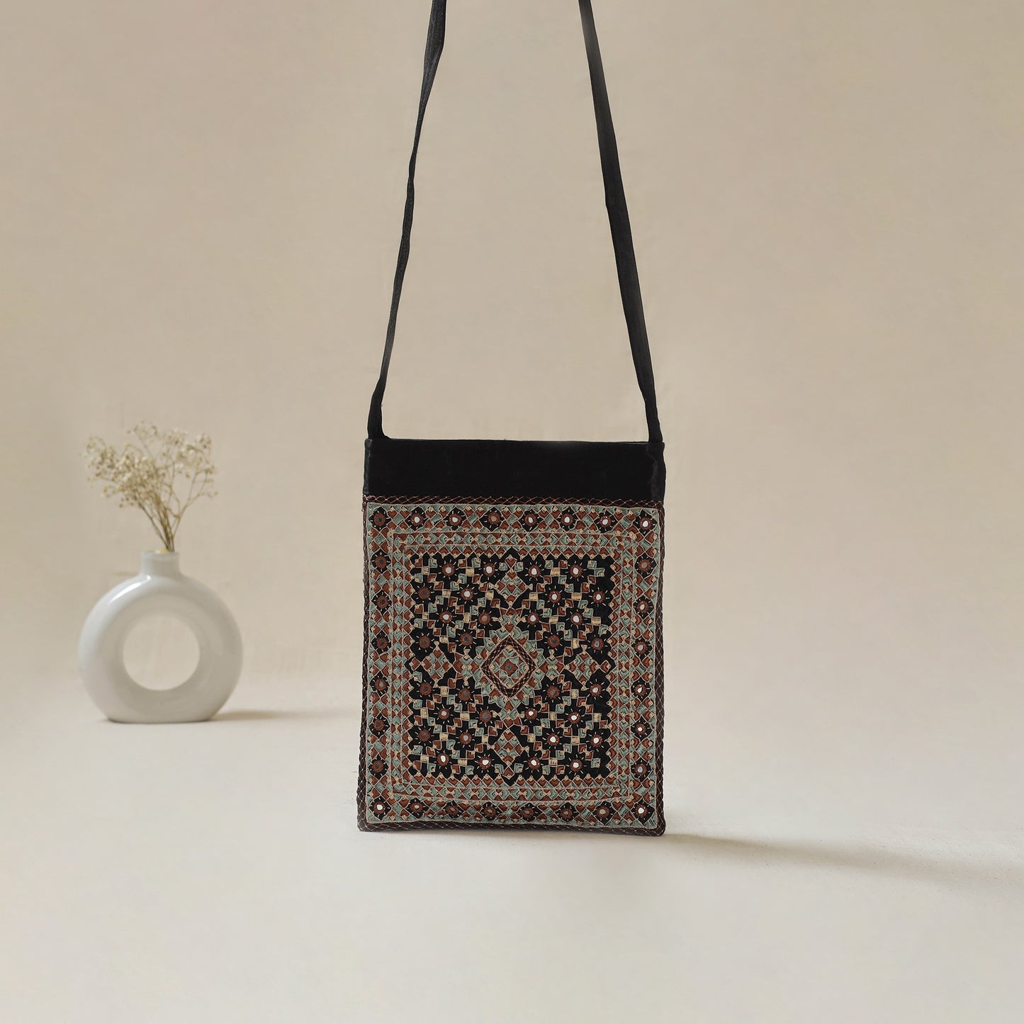 Kutch Neran Hand Embroidered Sling Bag 22