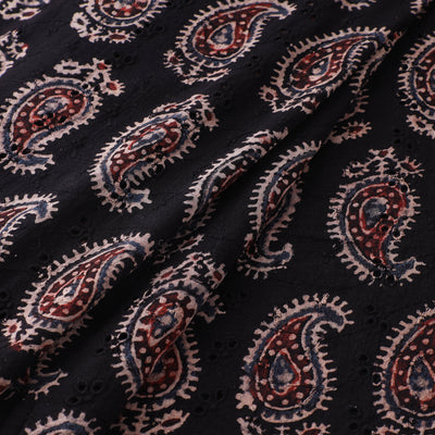Ajrakh Hand Block Print Natural Dyed Cotton Hakoba Fabric 79