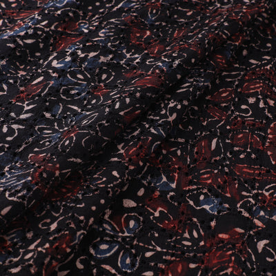 Ajrakh Hand Block Print Natural Dyed Cotton Hakoba Fabric 81