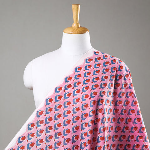 Buy Sanganeri Block Print Fabric - Floral Rajasthani