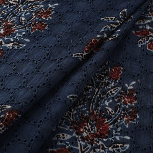 Ajrakh Hand Block Print Natural Dyed Cotton Hakoba Fabric 90