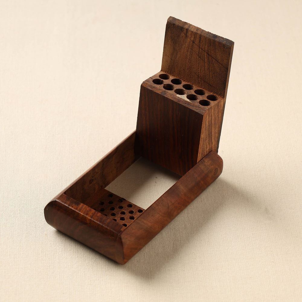 wooden pen stand 