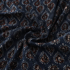 Ajrakh Hand Block Print Natural Dyed Cotton Hakoba Fabric 94