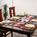 Multicolor - handcrafted cotton fusion table runner set