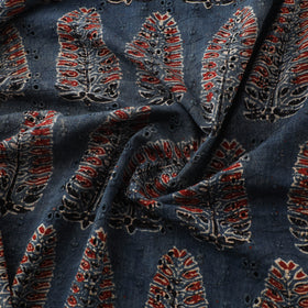 Ajrakh Hand Block Print Natural Dyed Cotton Hakoba Fabric 96