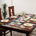 Multicolor - handcrafted cotton fusion table runner set