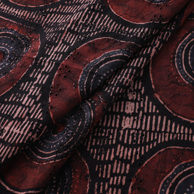 Ajrakh Hand Block Print Natural Dyed Cotton Hakoba Fabric 98