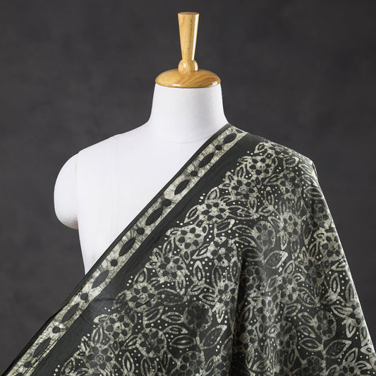Brown - Hand Batik Printed Pure Cotton Fabric