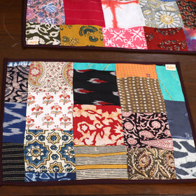 Multicolor - handcrafted cotton fusion table runner set