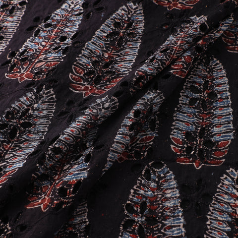 Ajrakh Hand Block Print Natural Dyed Cotton Hakoba Fabric 100
