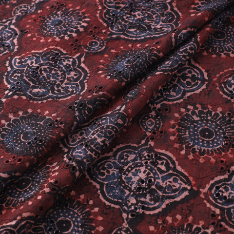 Ajrakh Hand Block Print Natural Dyed Cotton Hakoba Fabric 102