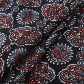 Ajrakh Hand Block Print Natural Dyed Cotton Hakoba Fabric 103