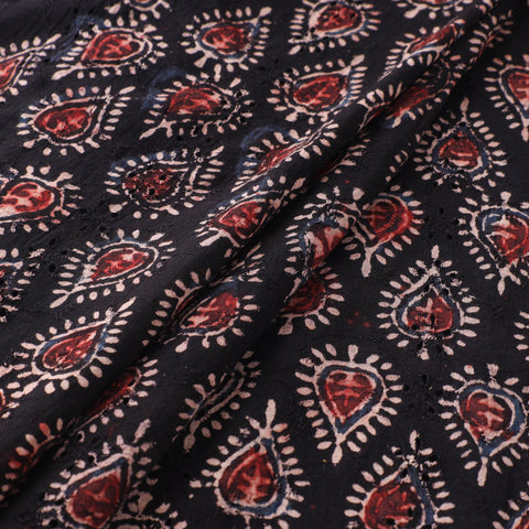 Ajrakh Hand Block Print Natural Dyed Cotton Hakoba Fabric 104