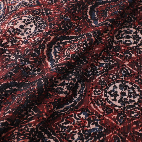 Ajrakh Hand Block Print Natural Dyed Cotton Hakoba Fabric 105