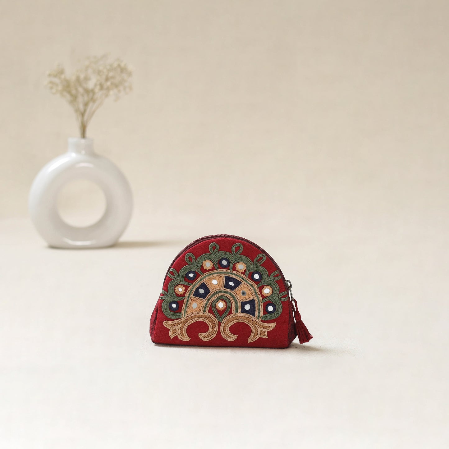 Kutch Ahir Hand Embroidered Coin Pouch 68