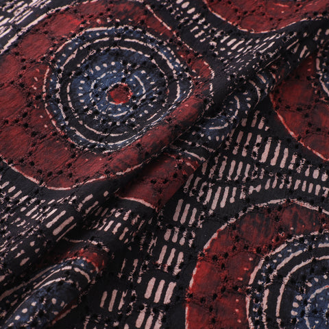 Ajrakh Hand Block Print Natural Dyed Cotton Hakoba Fabric 106