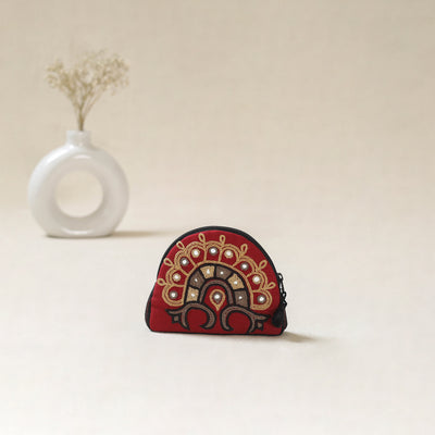 Kutch Ahir Hand Embroidered Coin Pouch 69
