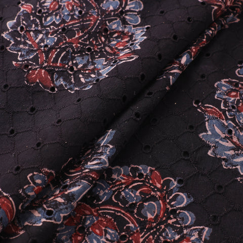 Ajrakh Hand Block Print Natural Dyed Cotton Hakoba Fabric 108