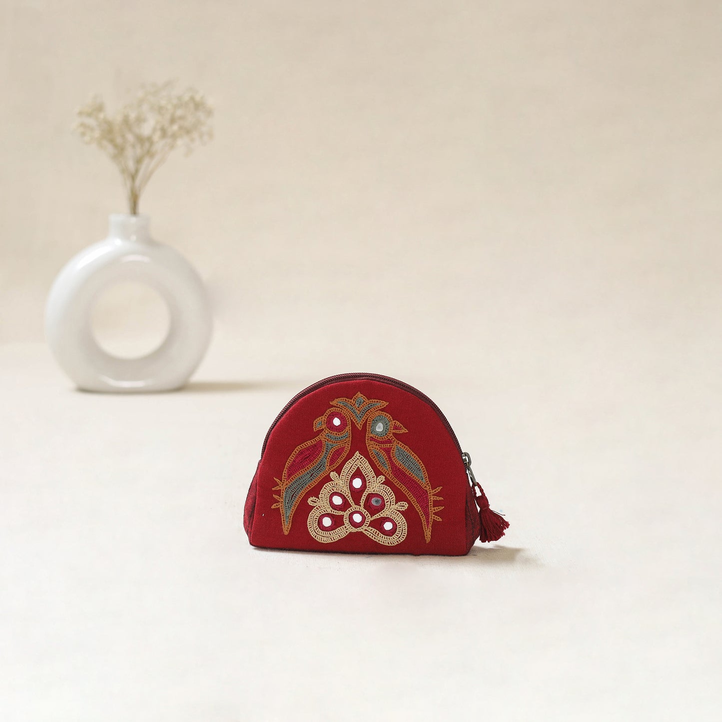Kutch Ahir Hand Embroidered Coin Pouch 71
