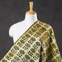 Green - Hand Batik Printed Pure Cotton Fabric