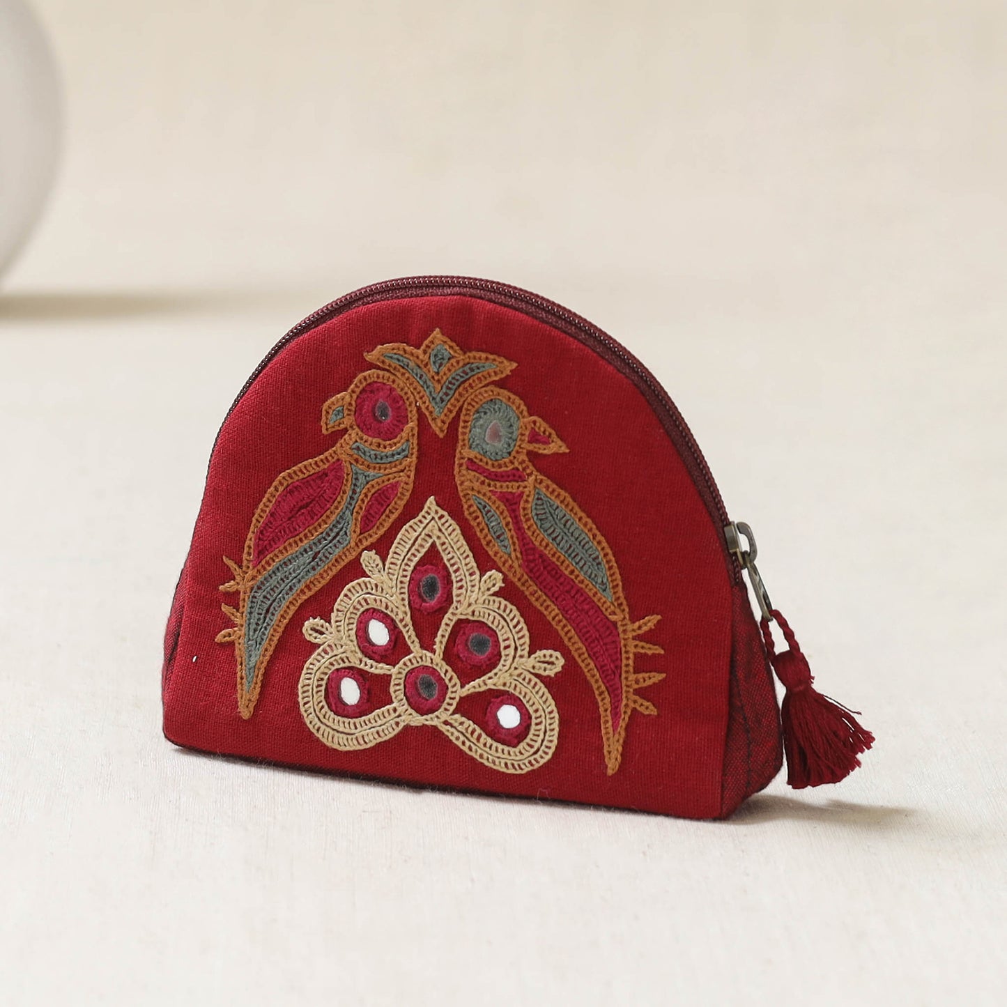 Kutch Ahir Hand Embroidered Coin Pouch 71