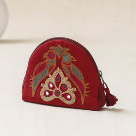Kutch Ahir Hand Embroidered Coin Pouch 71
