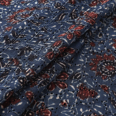 Ajrakh Hand Block Print Natural Dyed Cotton Hakoba Fabric 109