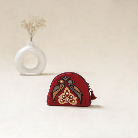 Kutch Ahir Hand Embroidered Coin Pouch 72