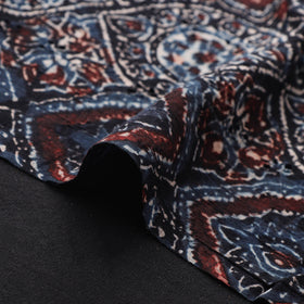 Ajrakh Hand Block Print Natural Dyed Cotton Hakoba Fabric 111