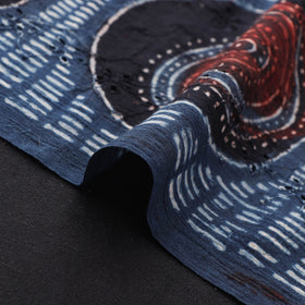 Ajrakh Hand Block Print Natural Dyed Cotton Hakoba Fabric 112