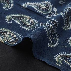 Ajrakh Hand Block Print Natural Dyed Cotton Hakoba Fabric 113