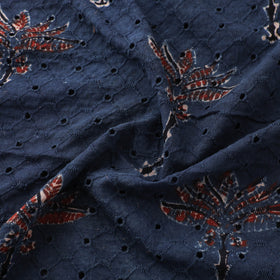 Ajrakh Hand Block Print Natural Dyed Cotton Hakoba Fabric 114