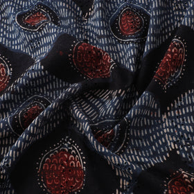 Ajrakh Hand Block Print Natural Dyed Cotton Hakoba Fabric 115