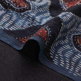 Ajrakh Hand Block Print Natural Dyed Cotton Hakoba Fabric 115