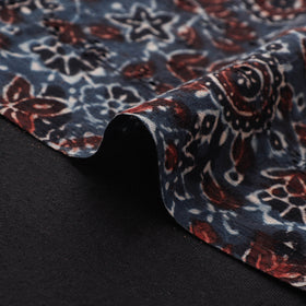 Ajrakh Hand Block Print Natural Dyed Cotton Hakoba Fabric 116