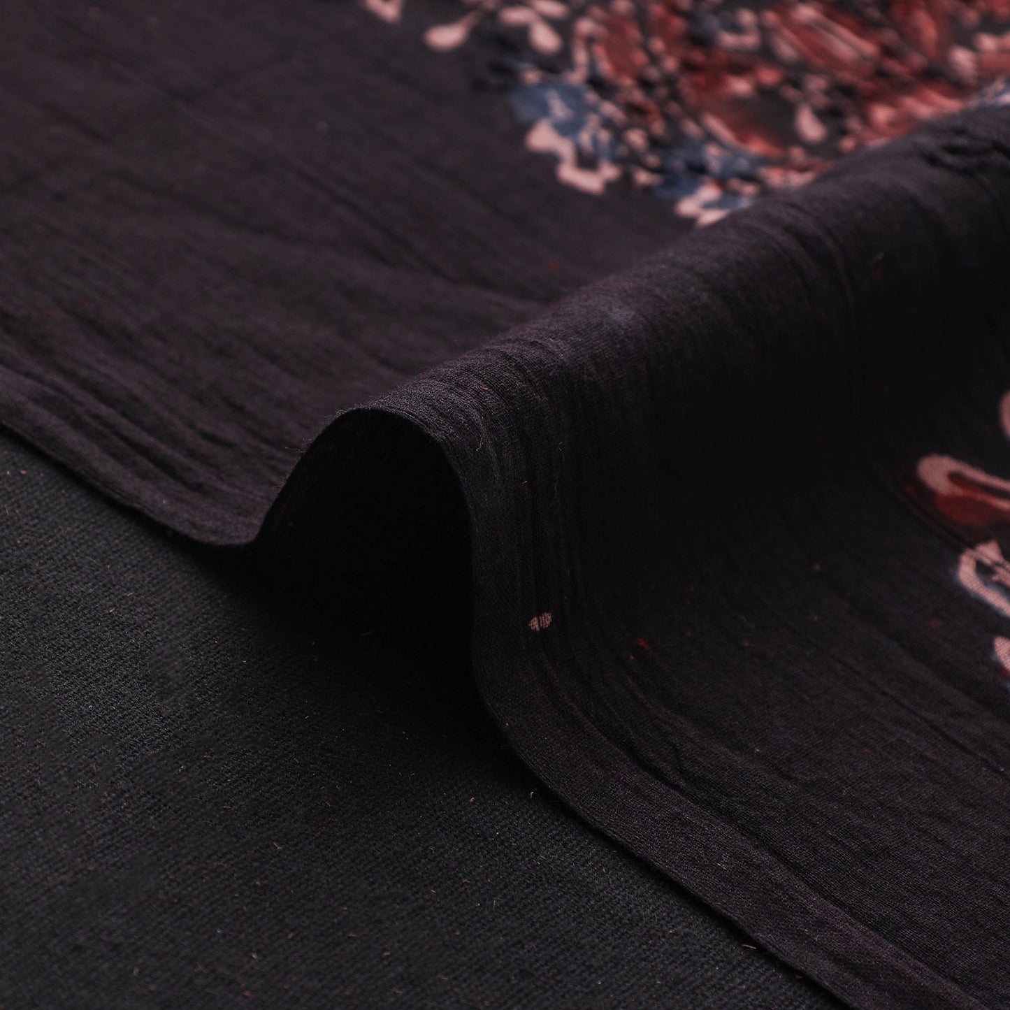 Ajrakh Hand Block Print Natural Dyed Cotton Hakoba Fabric 117