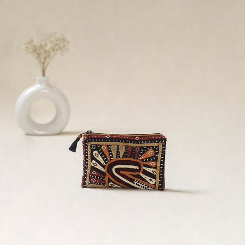 Kutch Dhebariya Qatab Hand Embroidered Coin Pouch 79