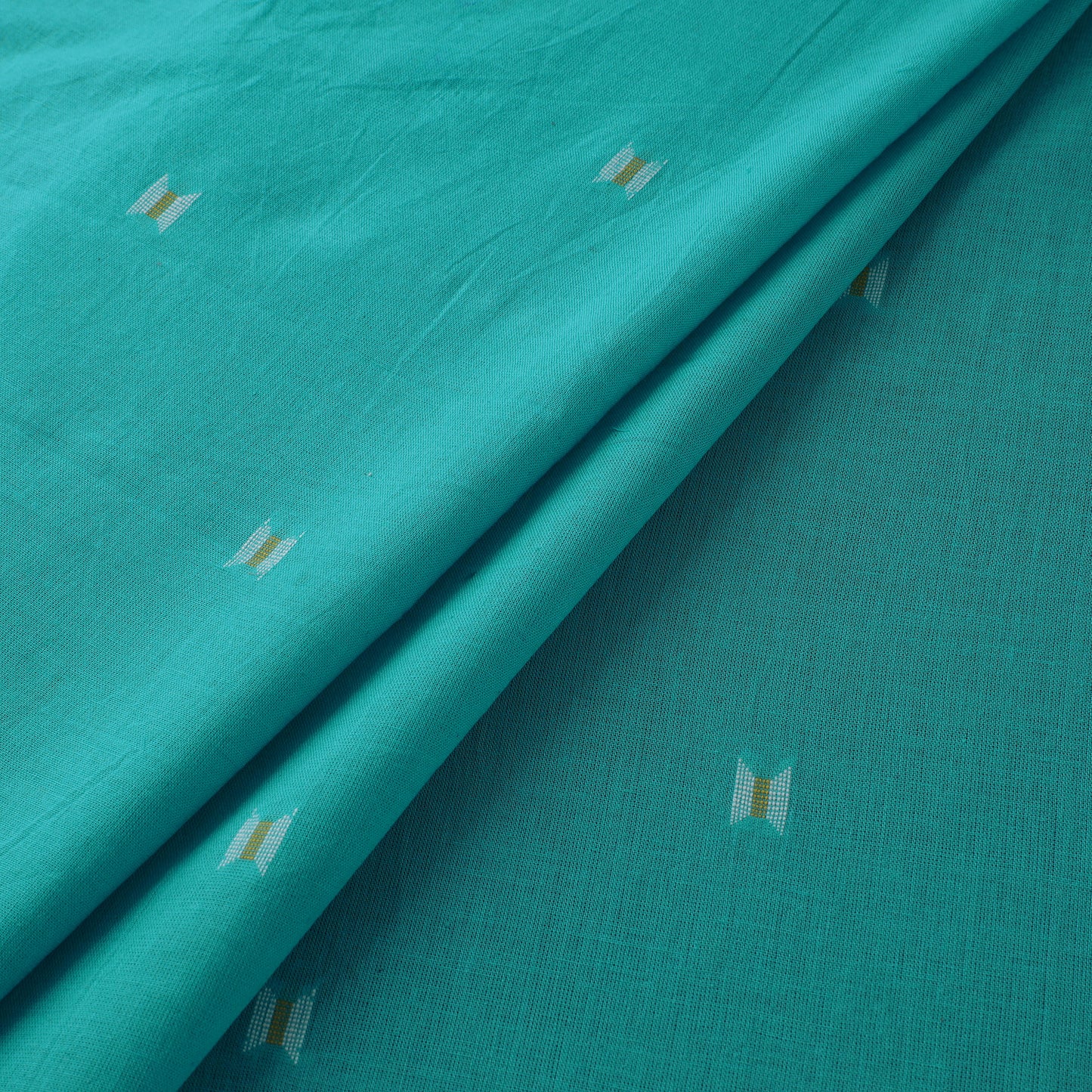 Blue - Prewashed Cotton Jacquard Fabric 41