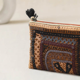 Kutch Dhebariya Qatab Hand Embroidered Coin Pouch 82