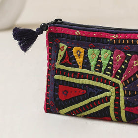 Kutch Dhebariya Qatab Hand Embroidered Coin Pouch 83